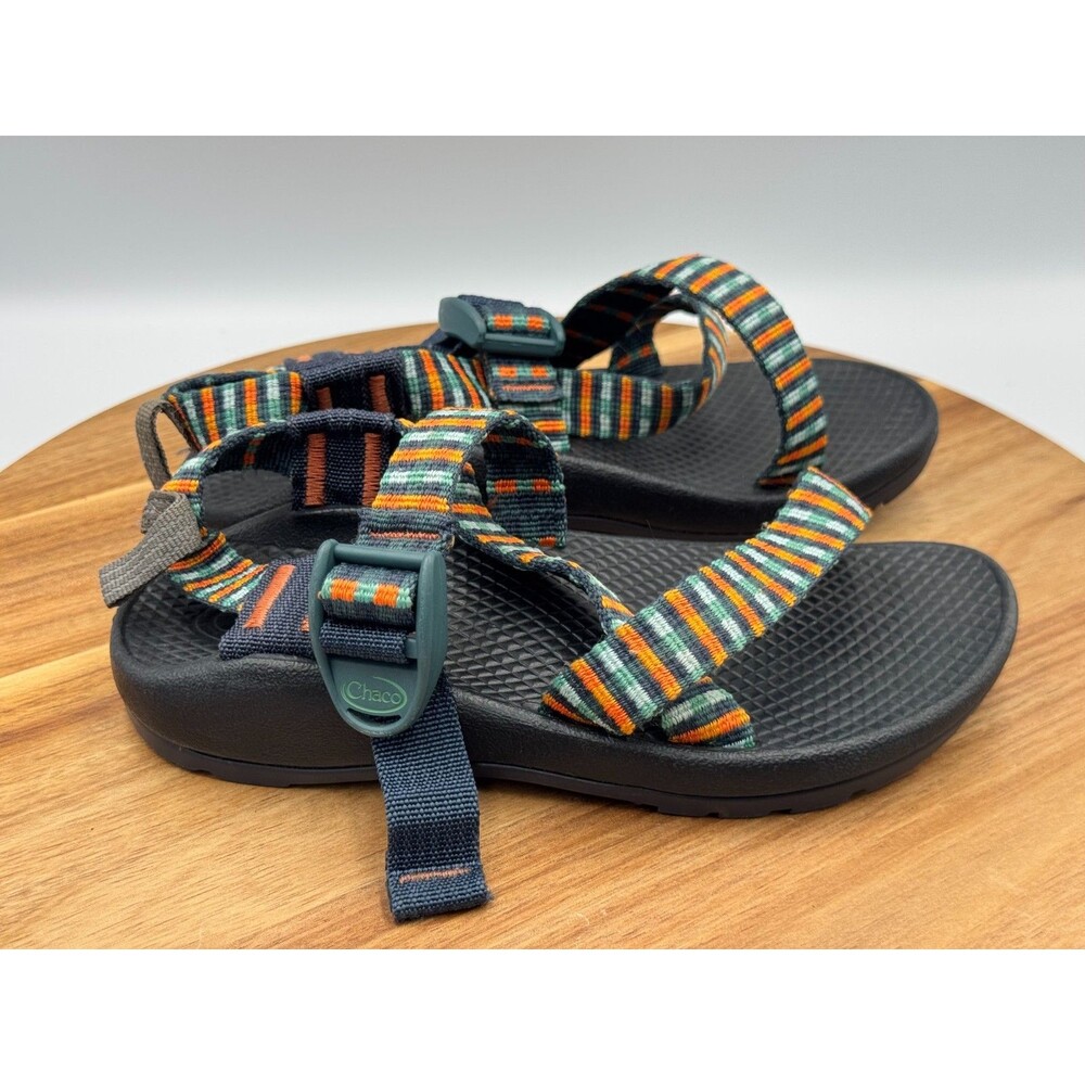 CHACO Z1 Youth Kid's Size 13 J180257 Sandals Nylon Water Orange/Green